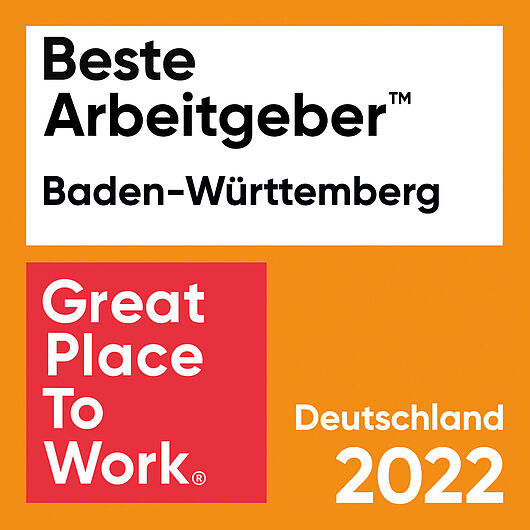 certified: great place to work – Beste Arbeitgeber Baden-Württemberg 2022