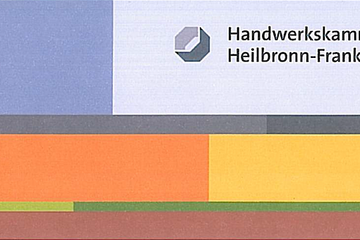 Urkunde der Handwerkerkammer an die Bauunternehmung Böpple GmbH als Ausbildungsbetrieb